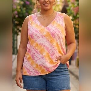 Tie-Dye Sleeveless Top